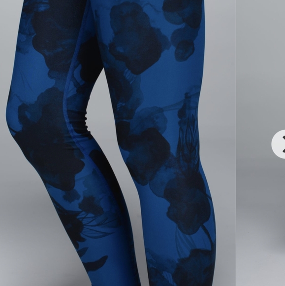 Lululemon Wunder Under Pant *Full-On Luxtreme Jumbo Inky Floral Black Inkwell - Picture 8 of 12